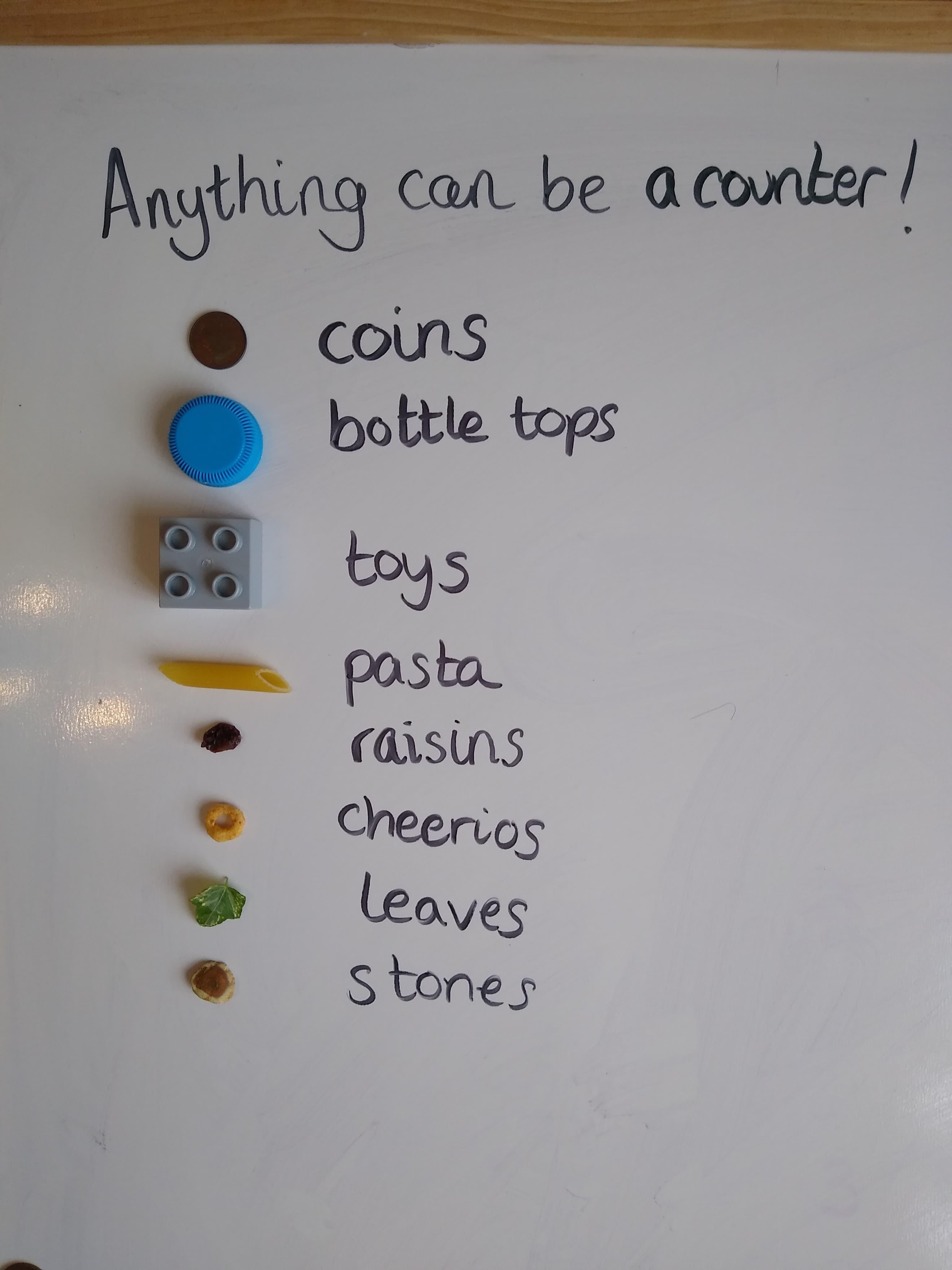 Remember it is ok to use objects to move about for solving mathematics problems. 